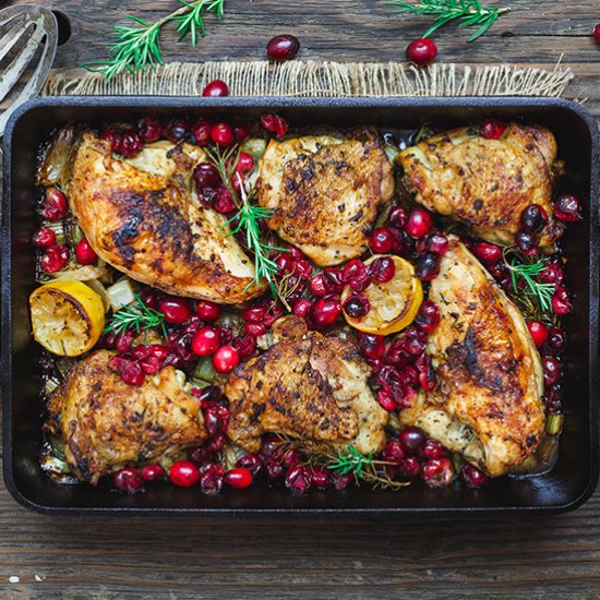 Cranberry Garlic Rosemary Chicken