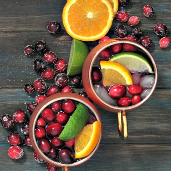 Cranberry Moscow Mules