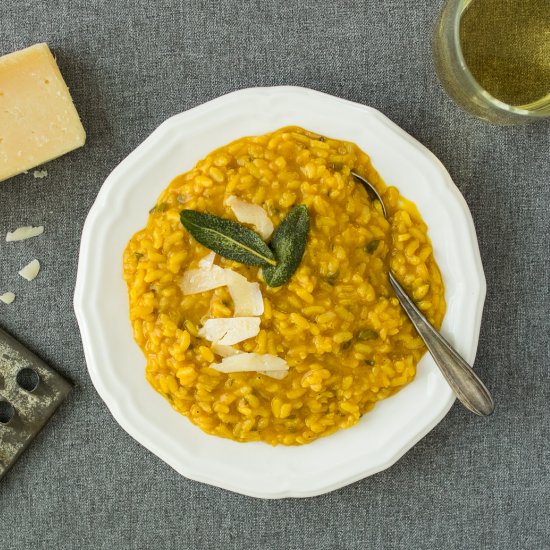 Pumpkin and Sage Risotto