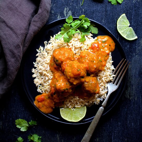 Meatballs in Spicy Curry