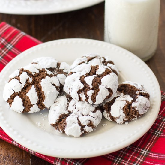 Chocolate Crinkle Cookies