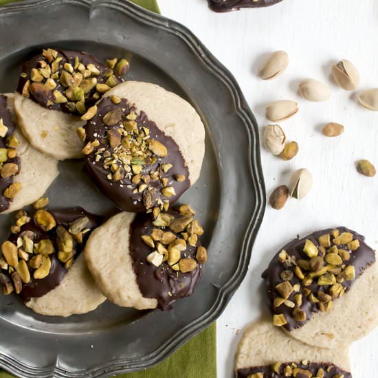 Chocolate Dipped Shortbreads