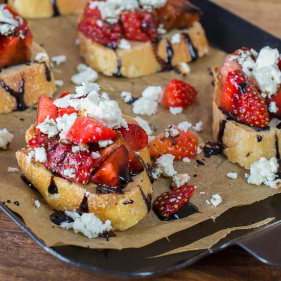 Strawberry Feta Bruschetta