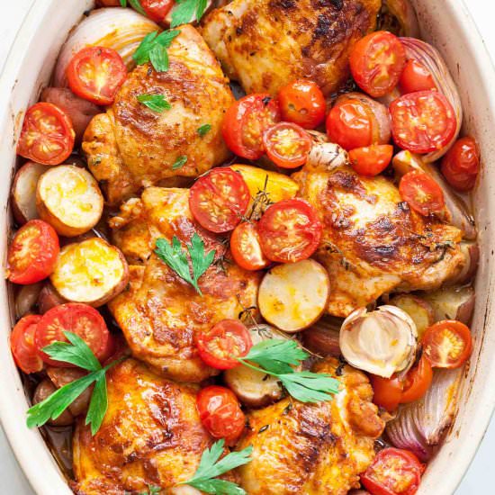 One-Pan Paprika Chicken with Potato