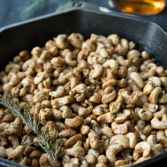 Rosemary Vanilla Bourbon Nuts