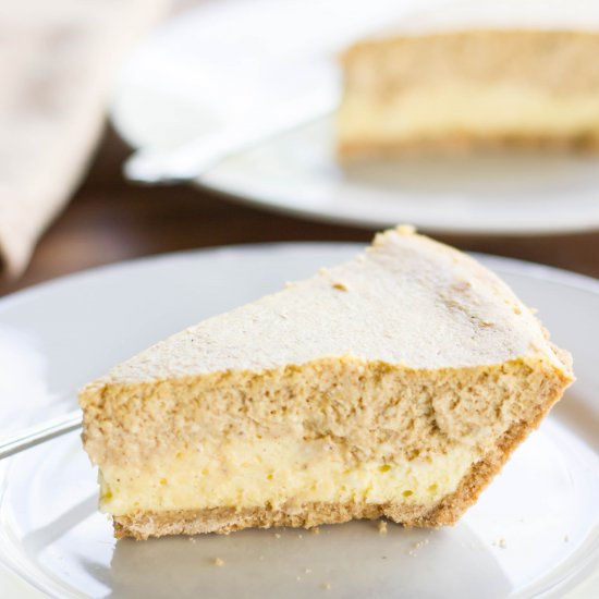 Double Layer Pumpkin Cheesecake