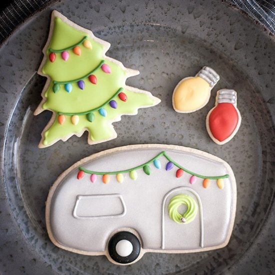 Airstream Camper Christmas Cookies