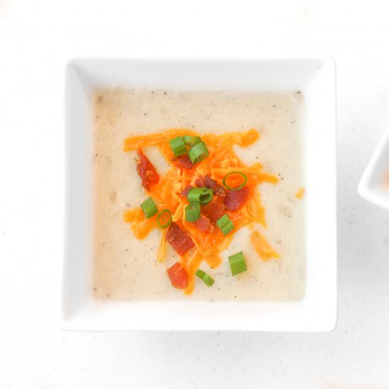 SlowCooker Loaded Baked Potato Soup