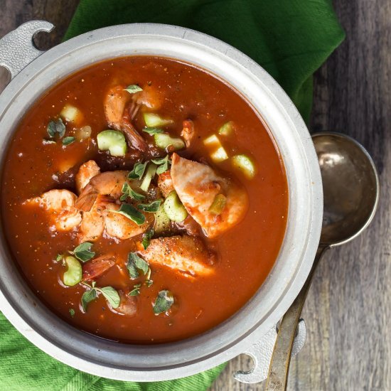 Tilapia and Shrimp Cioppino