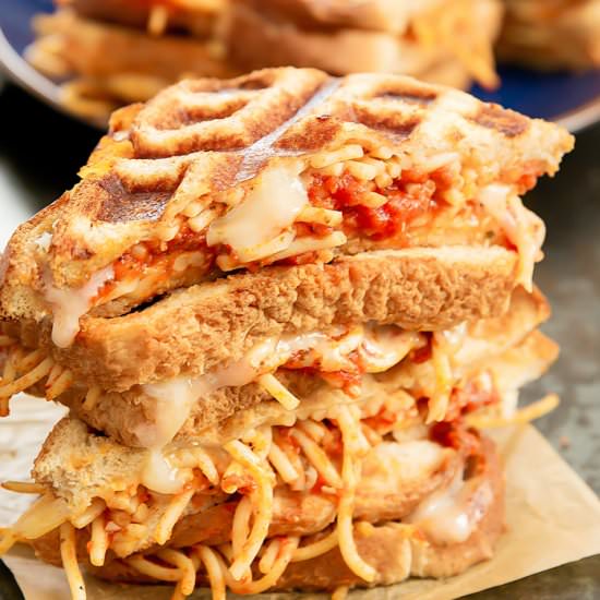 Spaghetti Grilled Cheese