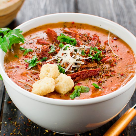 Italian Red lentil Soup