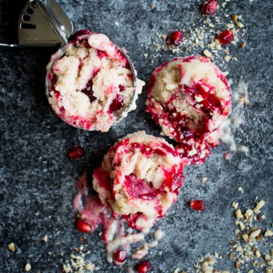 Vegan Spiced Cranberry Swirl Nice Cream