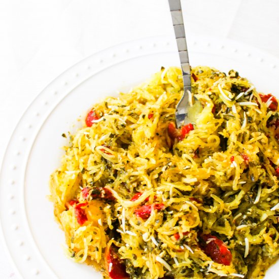 Pesto Spaghetti Squash