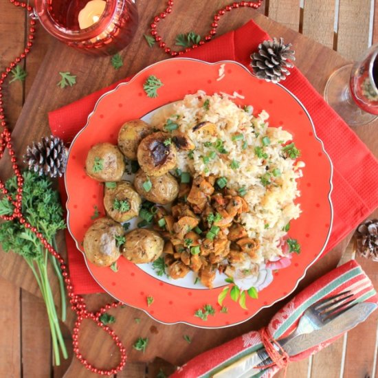 Vegan Christmas platter