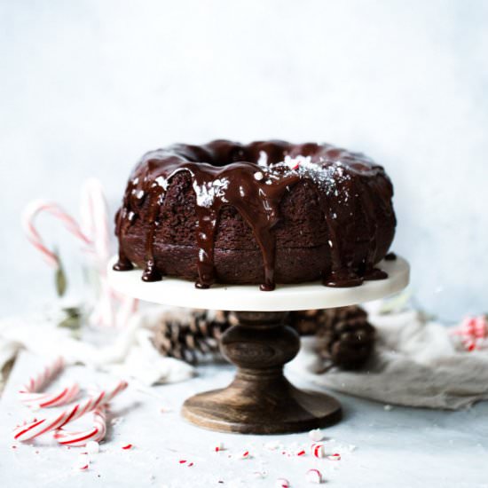 Chocolate Peppermint Bundt Cake