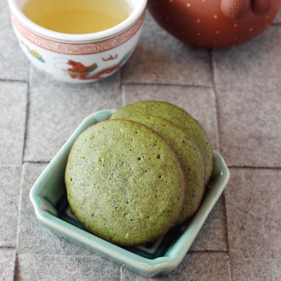 Green tea cookies