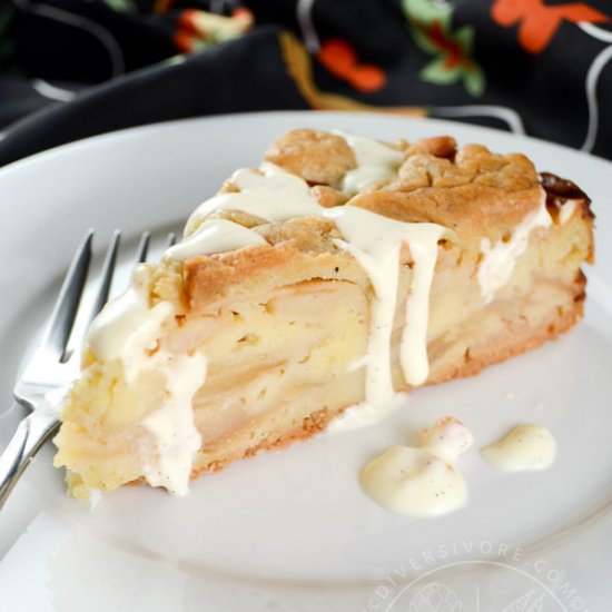 Swedish Apple Cake & Vanilla Sauce