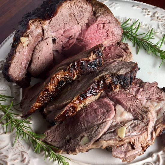 Roasted Boneless Leg of Lamb