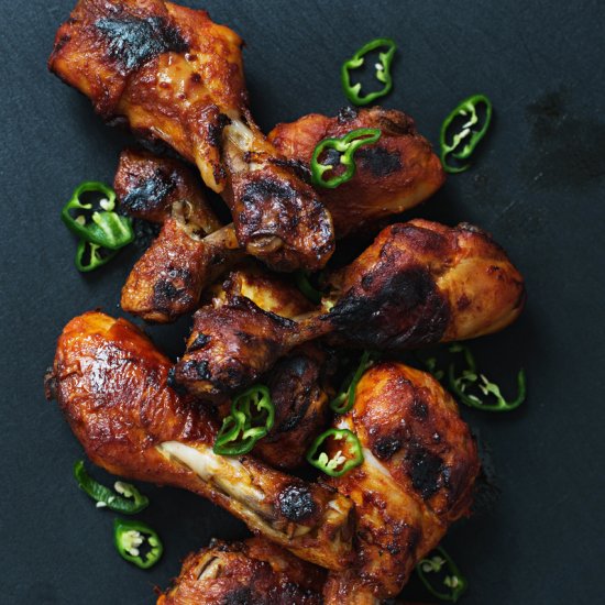 Spicy Paleo BBQ Chicken Drumsticks