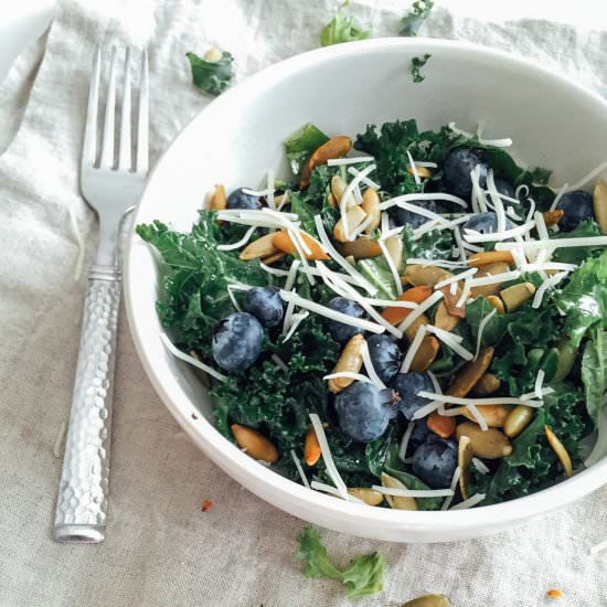 Kale + Blueberry Salad