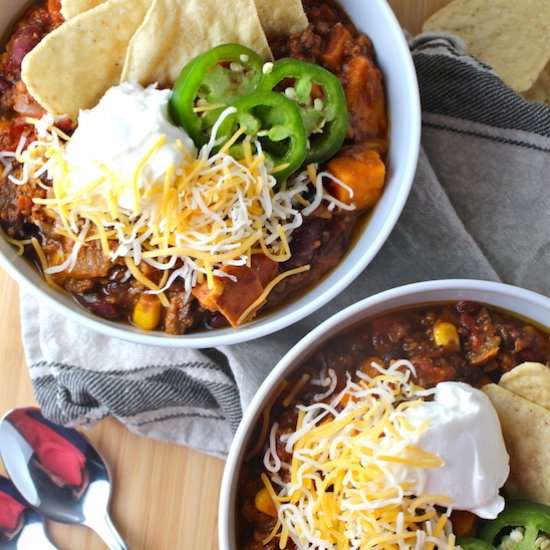 Beef & Sweet Potato Chili