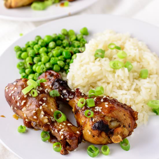 Teriyaki chicken drumsticks