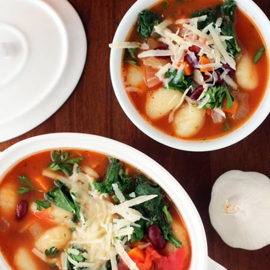 Minestrone with Gnocchi