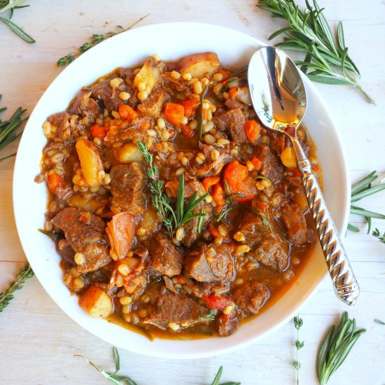 Hearty Beef & Barley Stew