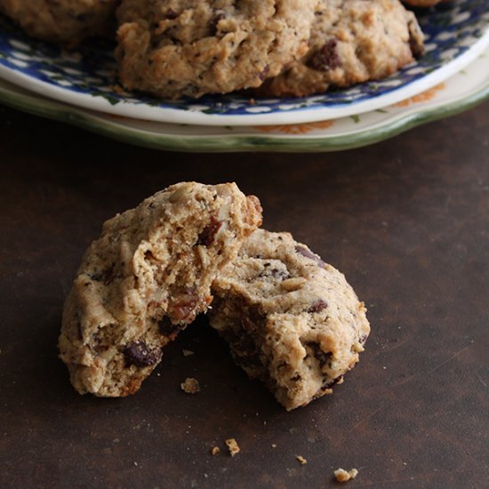 Chunky Hazelnut Breakfast Cookies