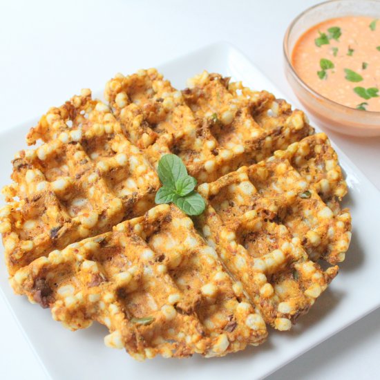 Sabudana Waffles