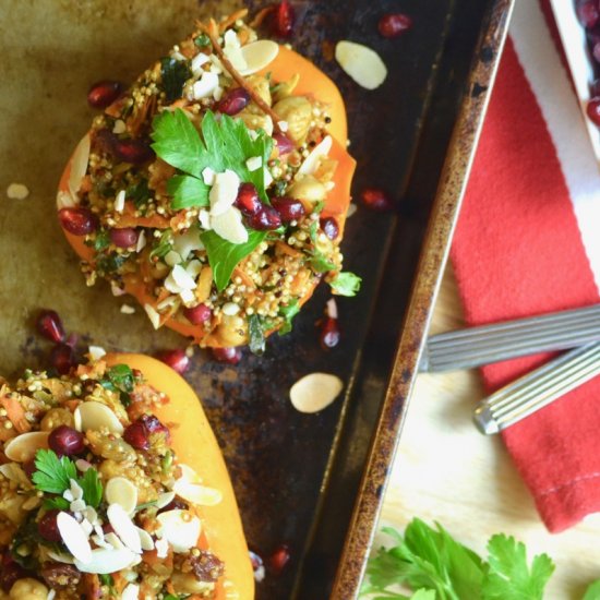 Moroccan Quinoa Stuffed Peppers