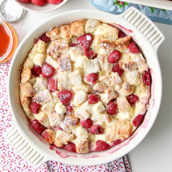 Raspberry Baked French Toast