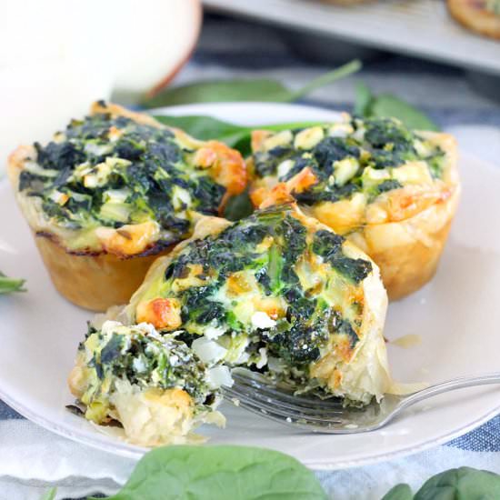 Mini Spinach Feta Pies