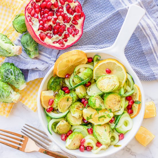 Lemon Garlic Roasted Winter Veggies