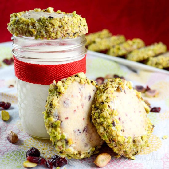 Cranberry & Pistachio Shortbread