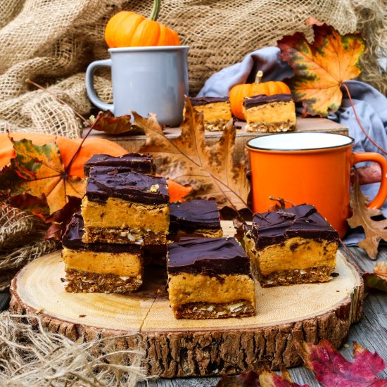 Spiced Pumpkin Nanaimo Bars