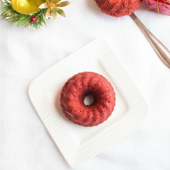 Steamed Red Velvet Cake