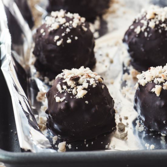 Homemade Ferrero Rocher Truffles