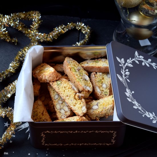 Almond Ginger Biscotti