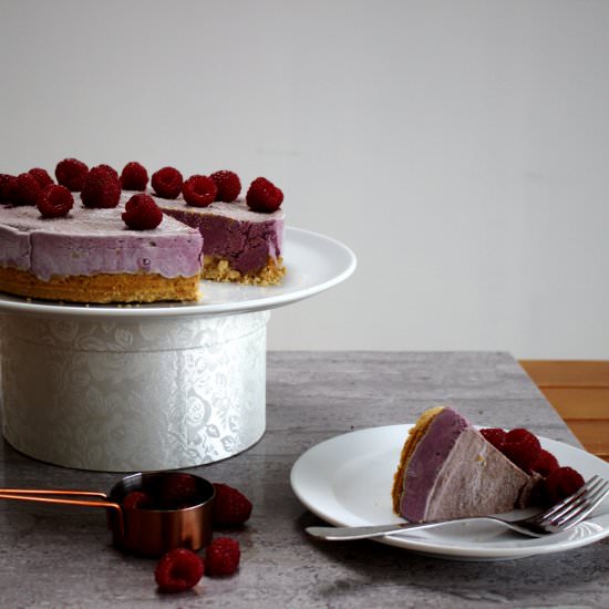 Dairy-free Raspberry Cheesecake