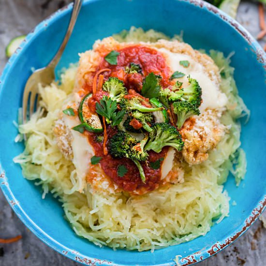 Chicken Parmesan Spaghetti Squash