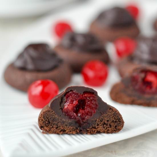 Chocolate Covered Cherry Cookies