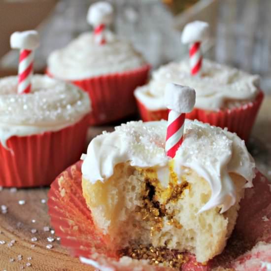 Magic-Filled North Pole Cupcakes