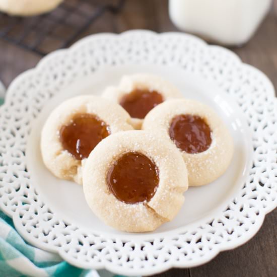 Strawberry Thumbprint Cookies