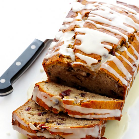 Cranberry Orange Banana Bread