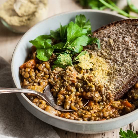 Oh So Simple French Lentil Soup