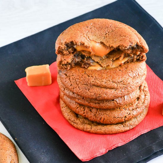 Caramel Gingerbread Cookies