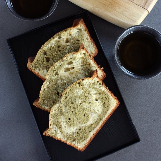 Matcha Marble Pound Cake