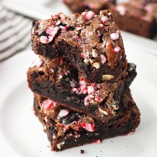 Dark Chocolate Peppermint Brownies