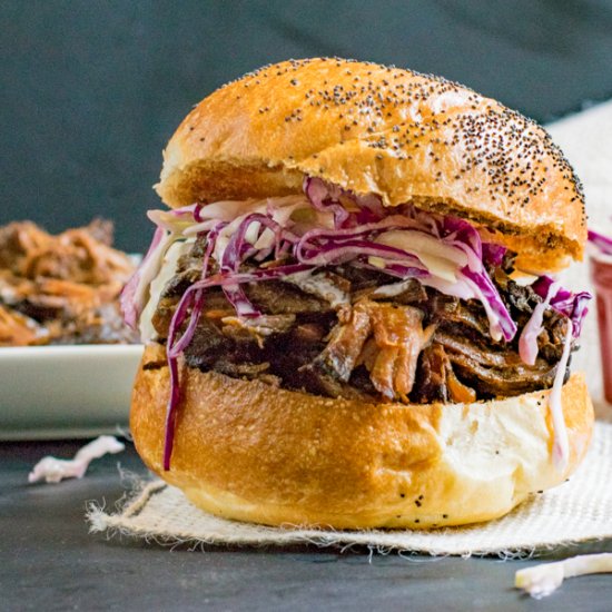 Crockpot Pulled Beef Sandwiches